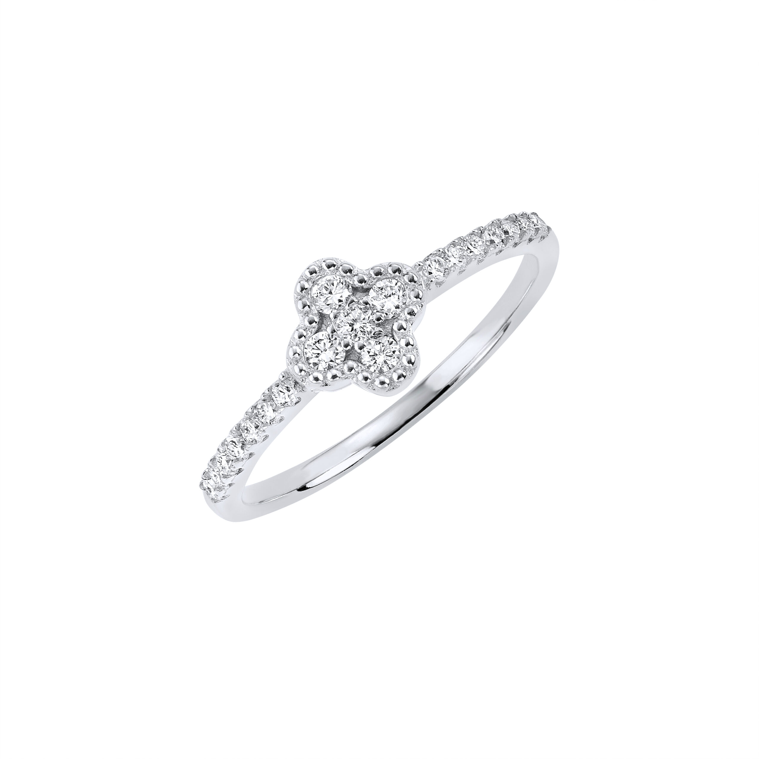 Ring mit Lab Grown Brillanten, Silber 925